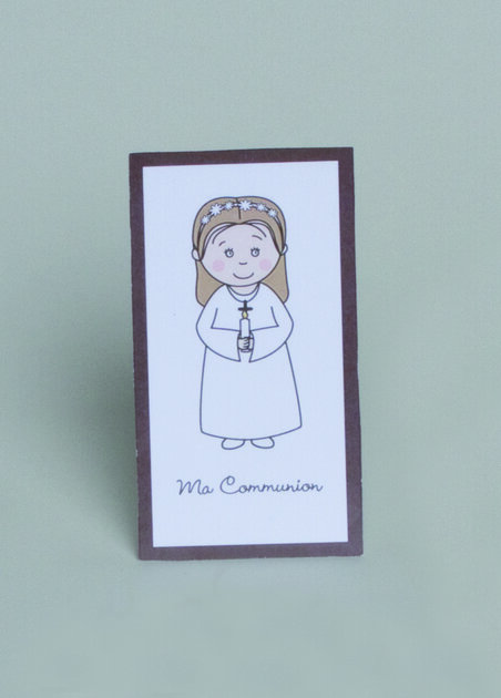 Lot de 10 Images Communion Fille