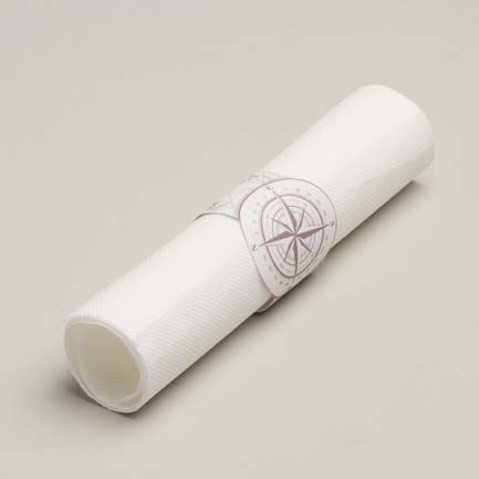 Lot de 6 ronds de serviette thème Aventurier