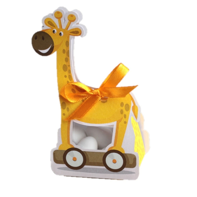 ballotin-dragées-girafe-à-roulettes-baptême