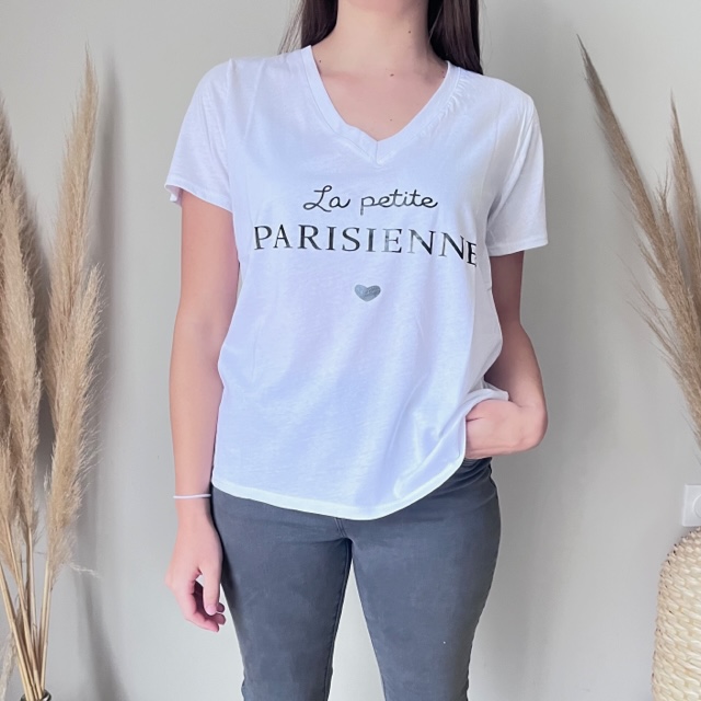 Tee shirt La Parisienne Mode Femme Tee shirts D bardeurs Les