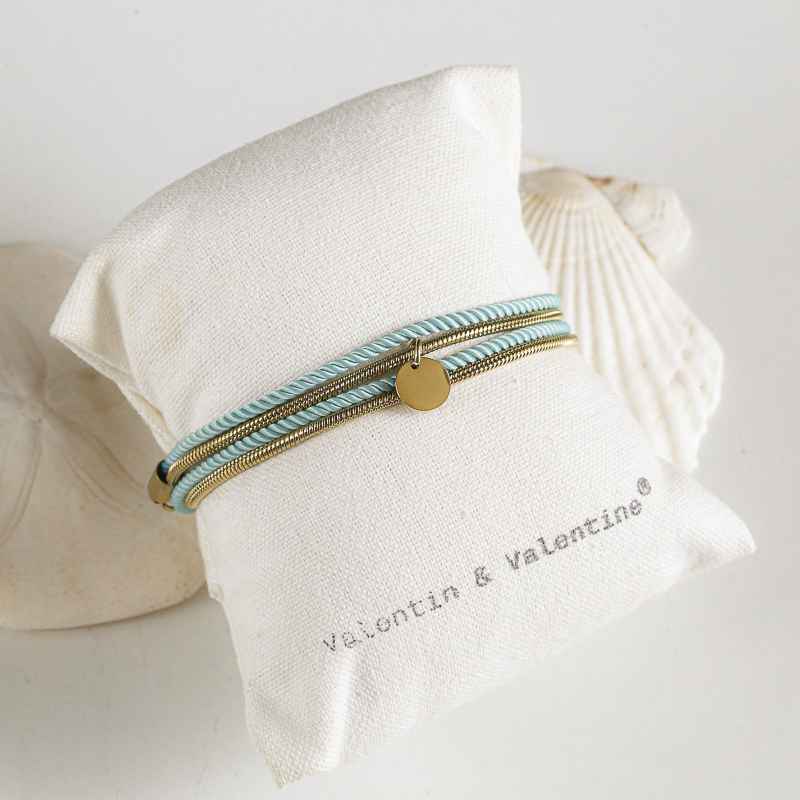 Valentine - Doré / Vert d\'Eau