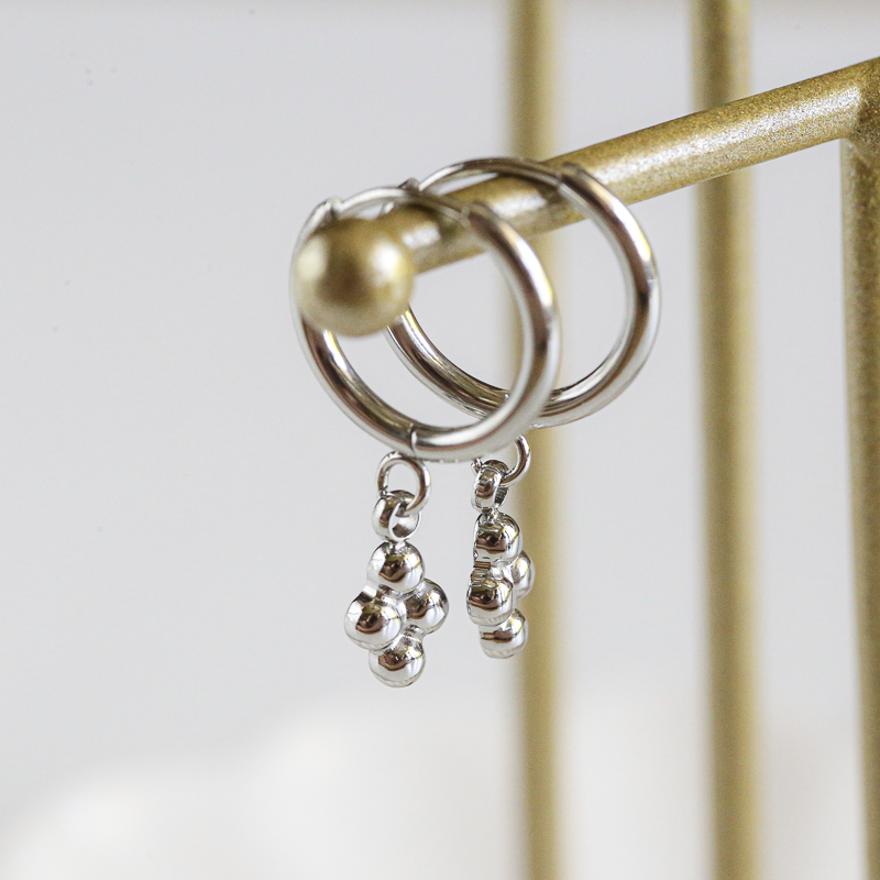 Boucles Bérénice - Argenté