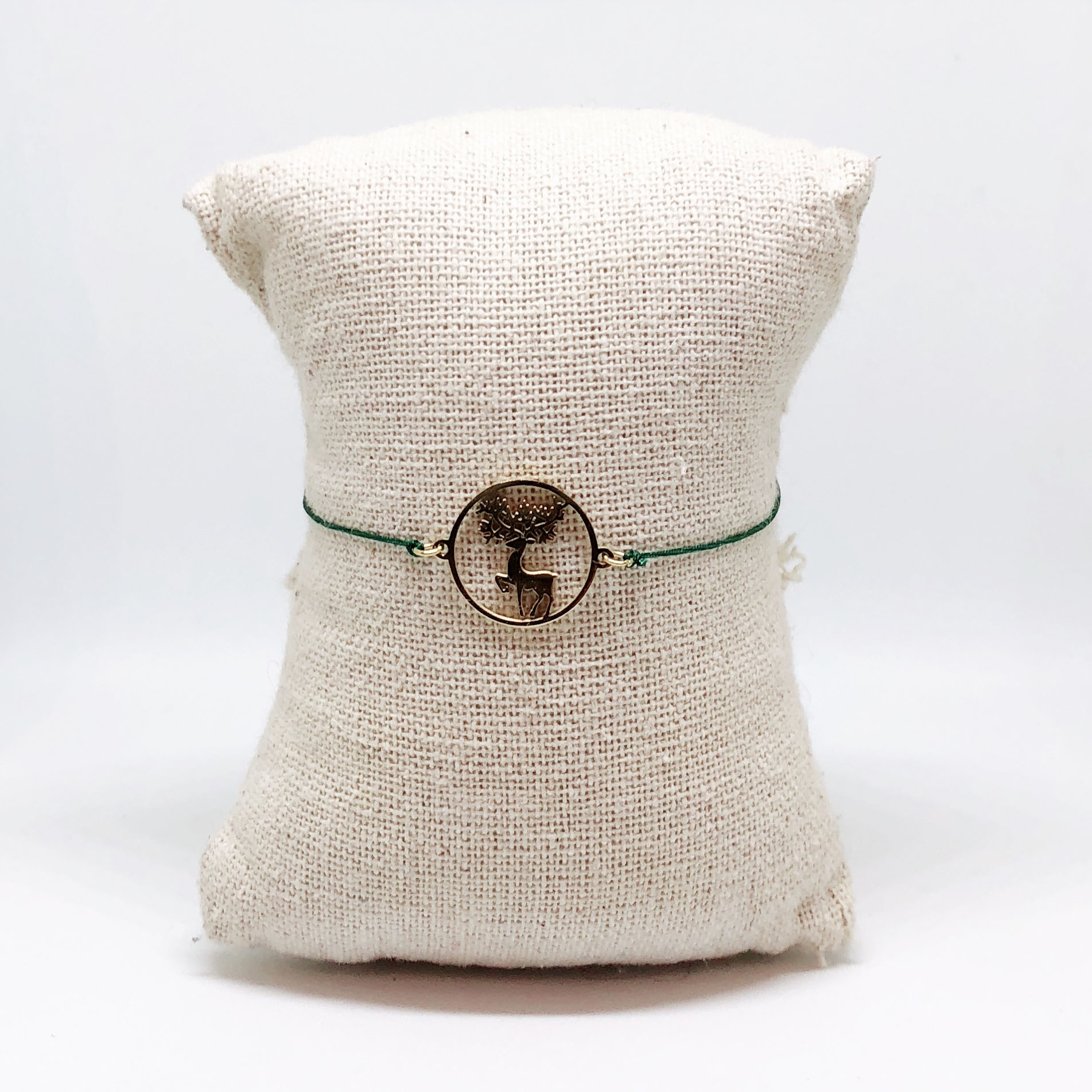 bracelet-femme-or-vert-santa