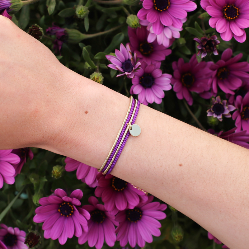 bracelet-porte-valentine-or-violet