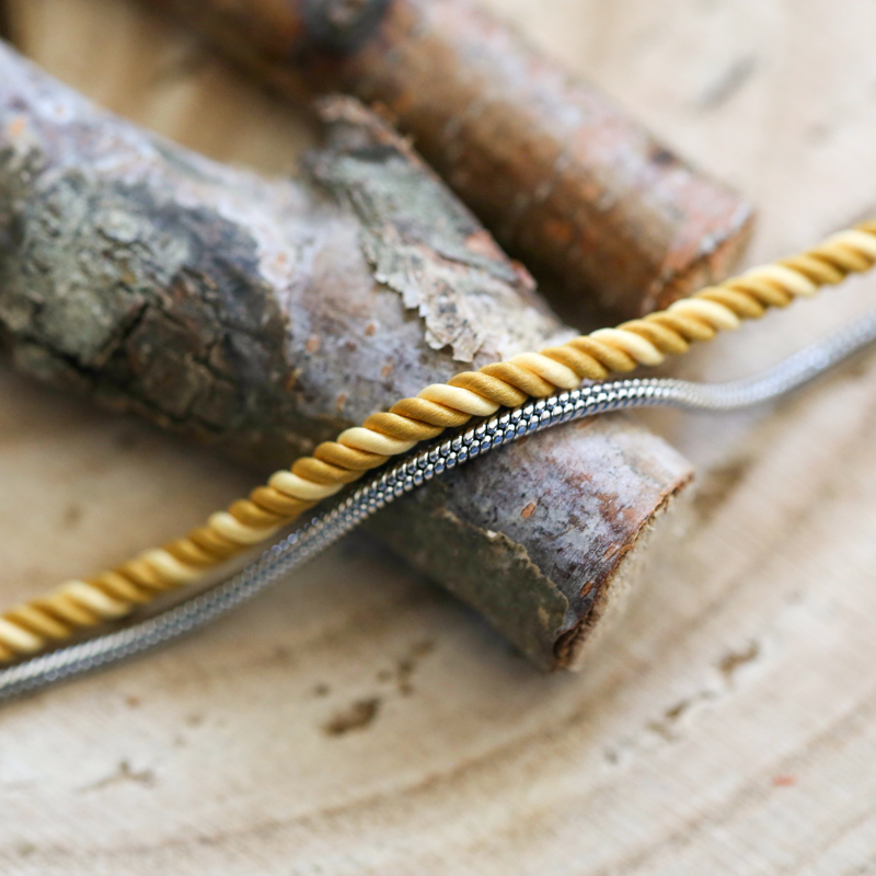 bracelet-argent-valentin-mixte:jaune-corde