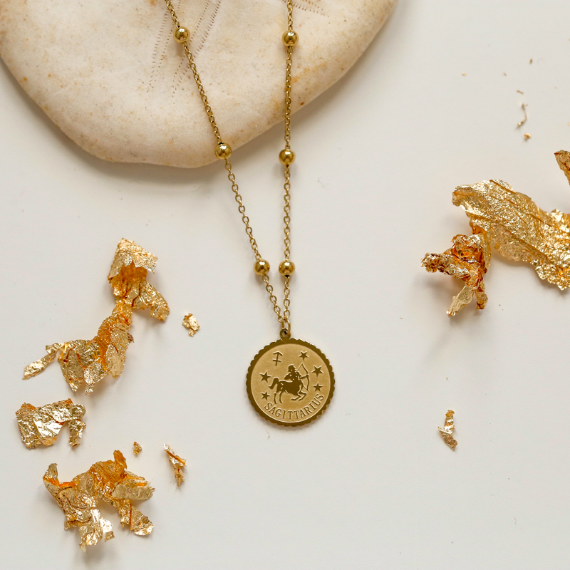 Collier Sagittaire - Doré