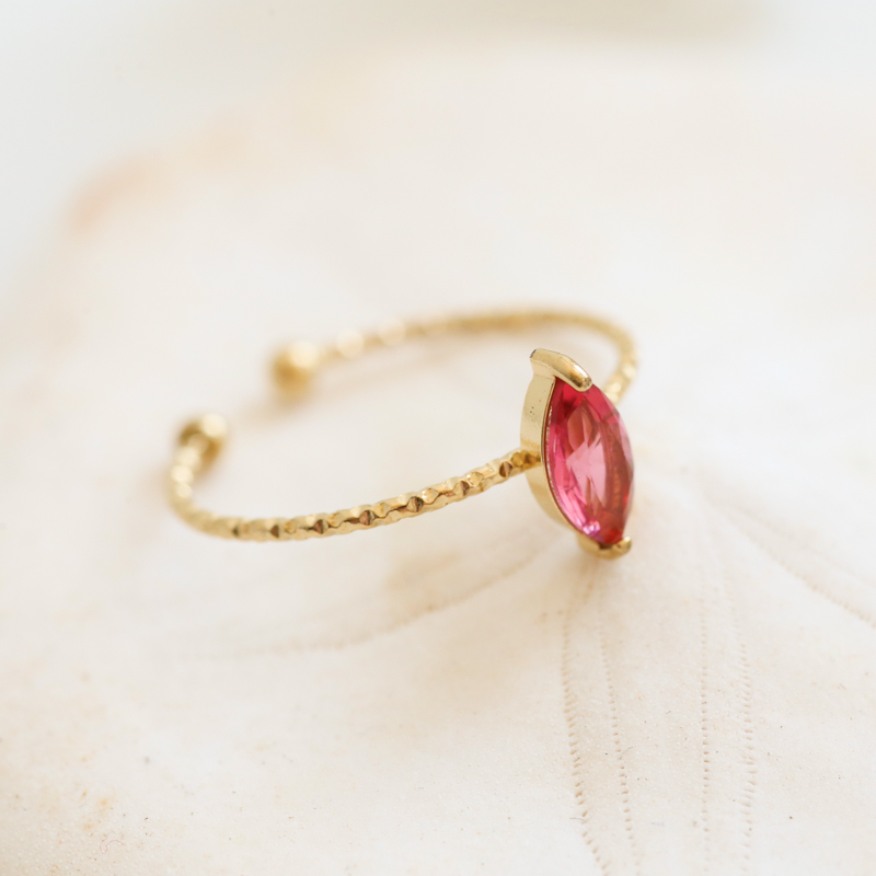 Bague Diane - Doré/Rose