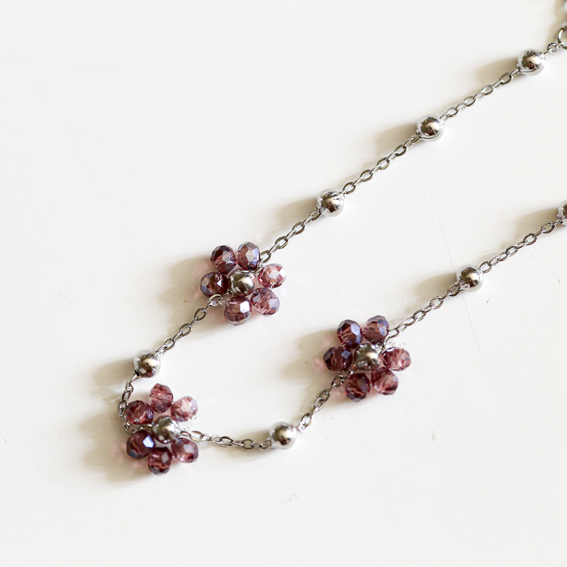 bracelet-argent-fleur-rose-2