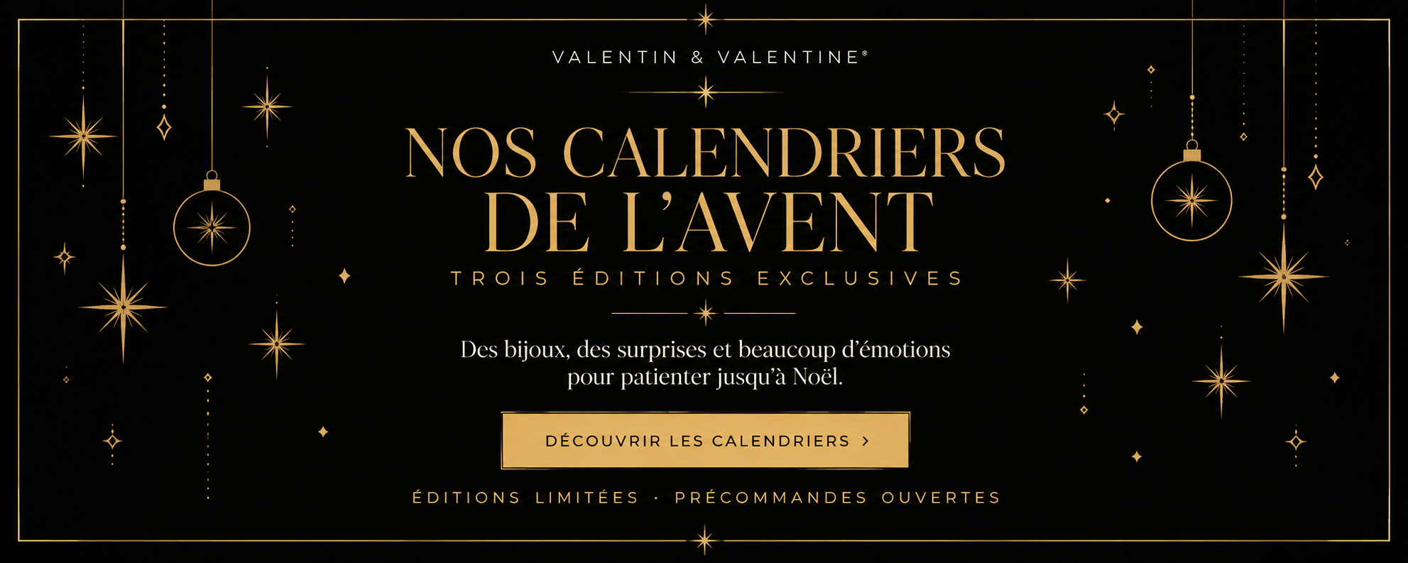 calendriers de l avent dores et elegants