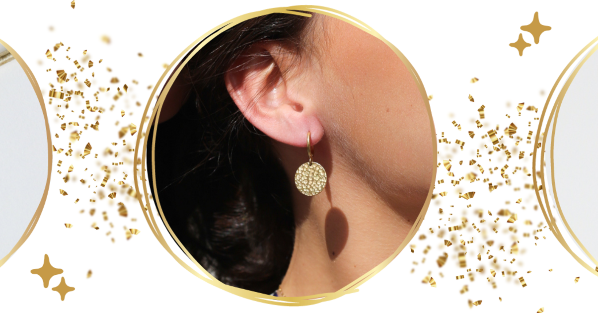 Flongo Boucle D'Oreille Acier Inoxydable Charnière Plume