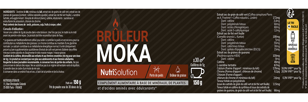 label bruleur moka