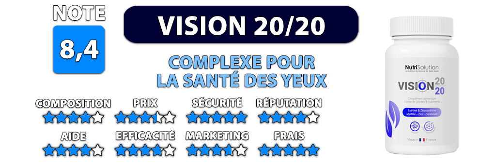 note vision 20 sur 20