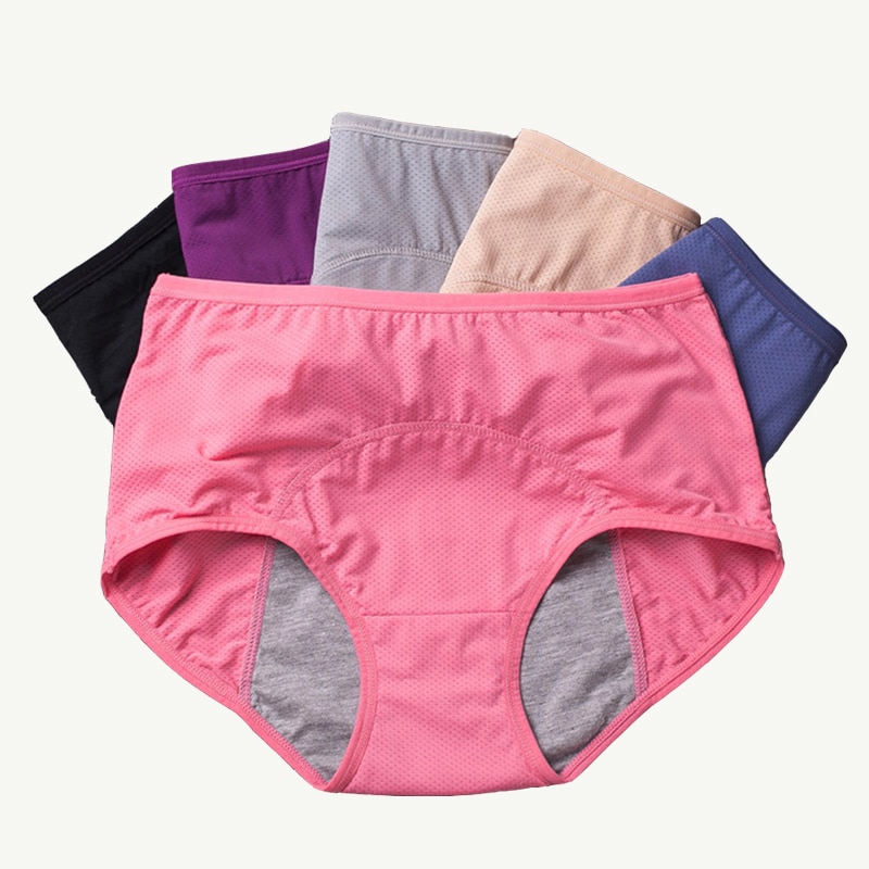 Culottes-menstruelles-anti-fuite-sous-v-tements-femmes-pantalons-physiologiques-coton-sant-slips-sans-couture-taille