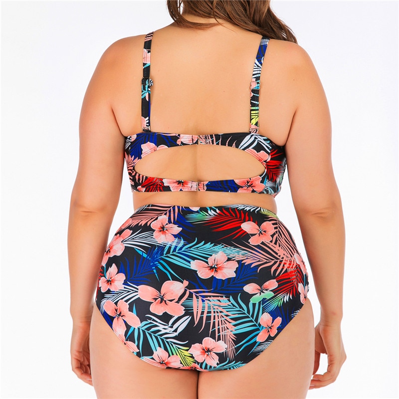 Bikini br silien grande taille multicolore