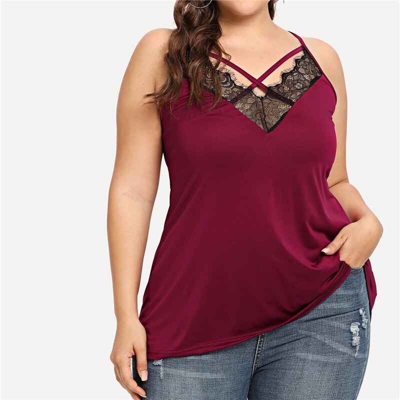 Haut décolleté grande taille new arrivals