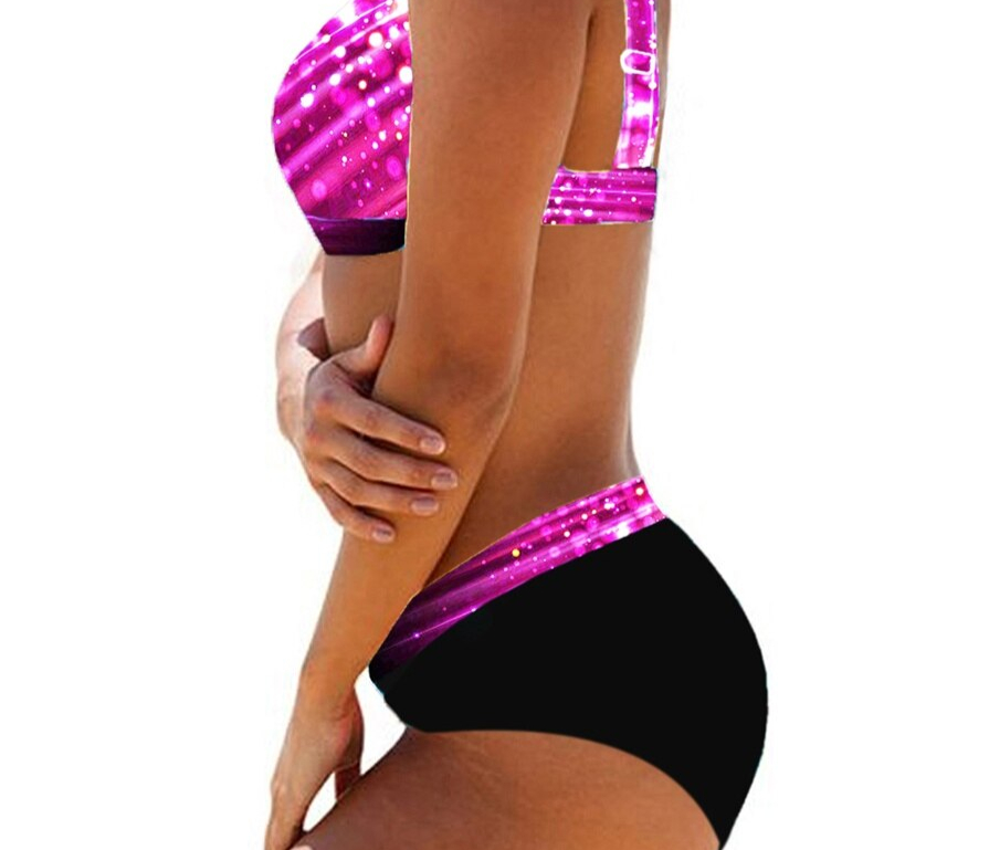 bikini rose grande taille 