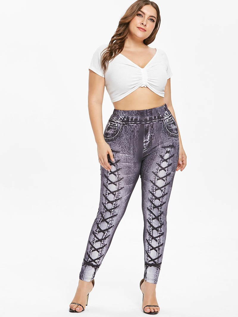 PlusMiss-grande-taille-5XL-3D-Jeans-Imprim-Leggings-Femmes-grande-taille-Fitness-Jeggings-Dames-Leggins-Skinny