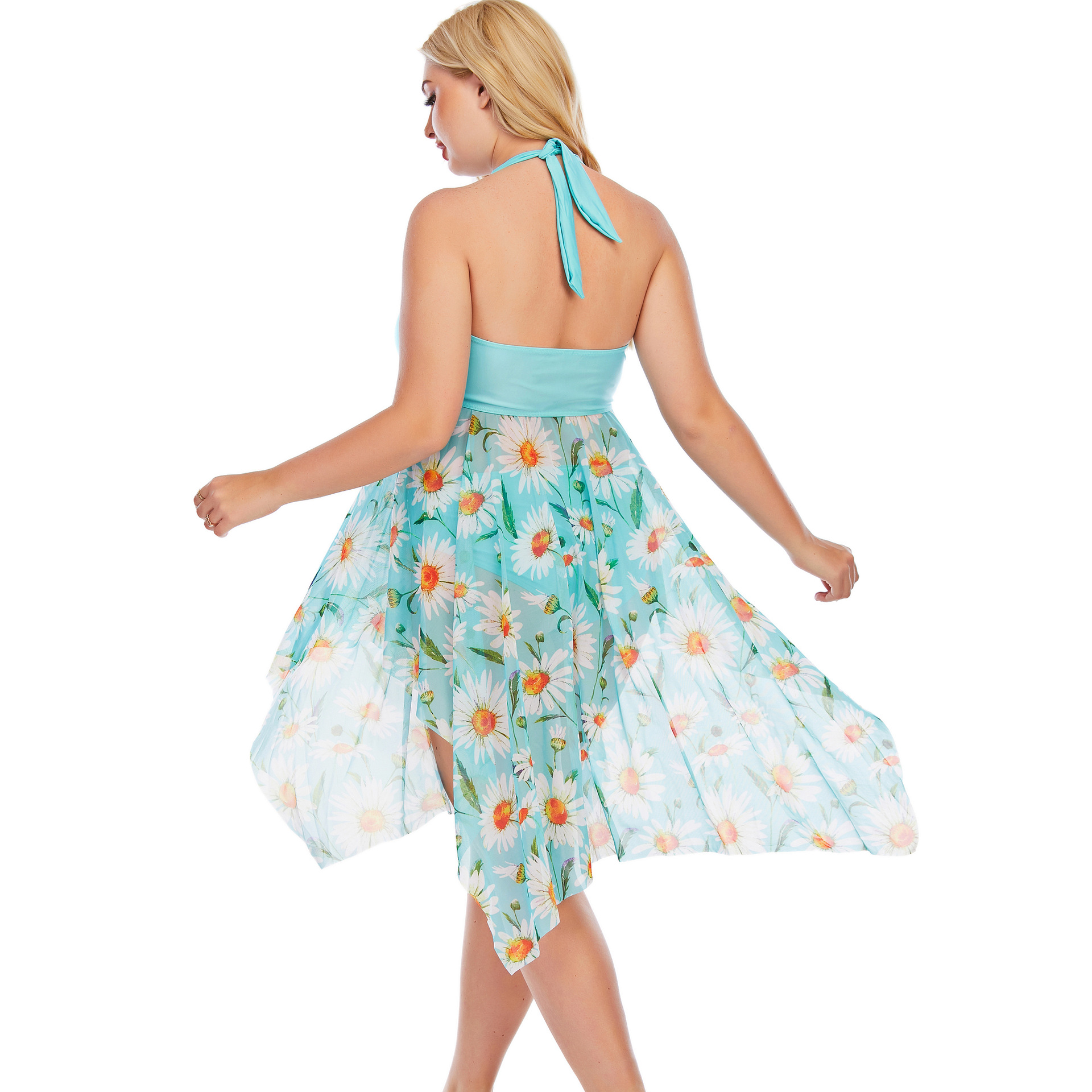 Tankini-grande-taille-imprim-Floral-pour-femmes-maillot-de-bain-deux-pi-ces-avec-jupe-Push