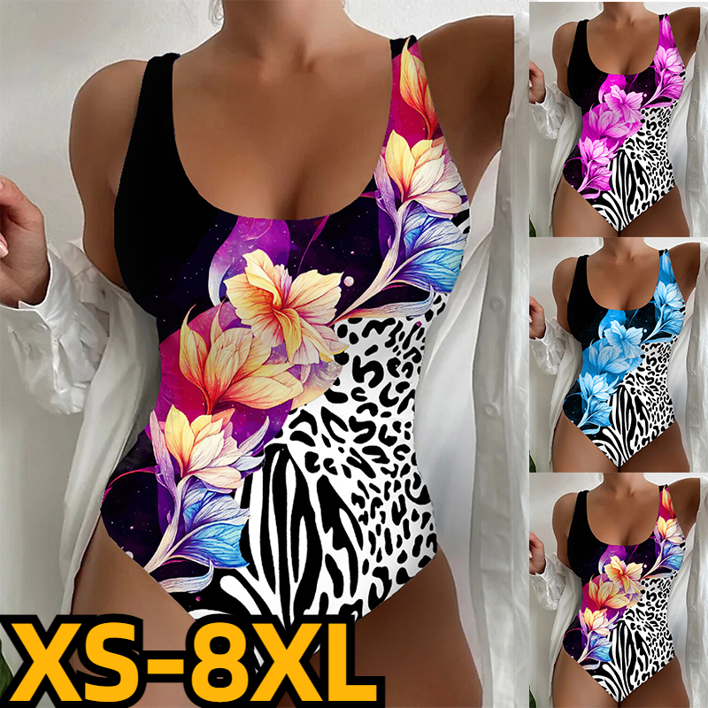 Maillot-de-bain-une-pi-ce-pour-femmes-monokini-grande-taille-dos-nu-buste-floral-abstrait