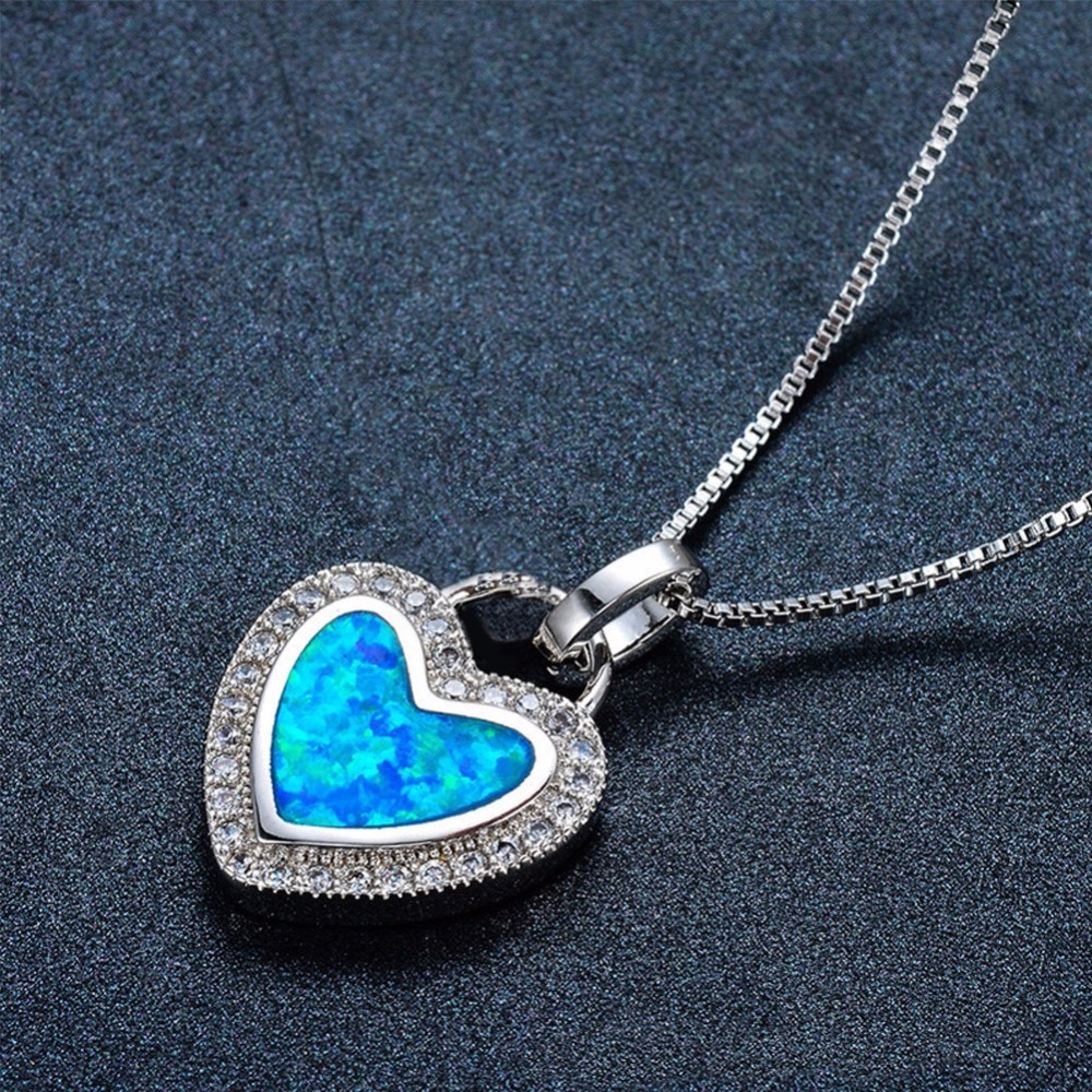 Mode-Artificielle-Bleu-Feu-Opale-Collier-Pendentif-Coeur-En-Cristal-Argent-Rempli-Pour-Les-Femmes-De