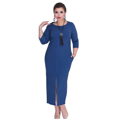 Robe automne hiver grande taille d contract du XL au 6XL