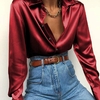 Femmes-chemises-automne-manches-longues-revers-Satin-Blouses-Celmia-2020-mode-Slik-grande-taille-hauts-d