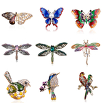 Alliage-Pourpre-mail-Papillon-Bragonfly-Oiseau-Broches-Hommes-Et-Femmes-de-M-tal-Strass-Insectes-Banquet