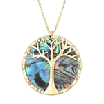 Fanqielie-naturel-Abalone-Shell-Pedant-collier-pour-femmes-r-glable-cha-ne-en-or-Vintage-arbre