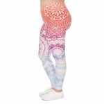 Grande-taille-femmes-Leggings-azt-que-rond-Ombre-impression-Stretch-taille-haute-grande-taille-pantalon-pantalon