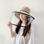 COKK-seau-chapeau-femmes-chapeau-d-t-avec-bouclier-en-plastique-visage-couverture-compl-te-Anti