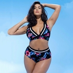 S-5XL-femmes-imprim-Floral-Bikini-ensembles-biquini-cintura-alta-grande-taille-maillots-de-bain-plage