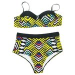 Grande-taille-maillots-de-bain-femmes-grande-taille-Split-maillot-de-bain-conservateur-rayure-imprimer-taille