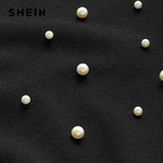 SHEIN-Noir-Col-Rond-Robe-de-Printemps-Grande-Taille-Femmes-Perle-Perles-Ajust-Evas-Grandes-Tailles