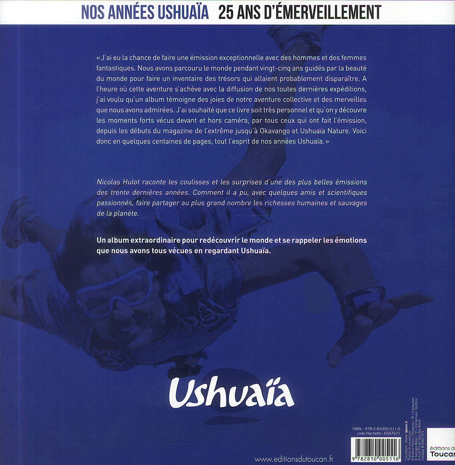 livre nos années ushuaïa nicolas hulot 2