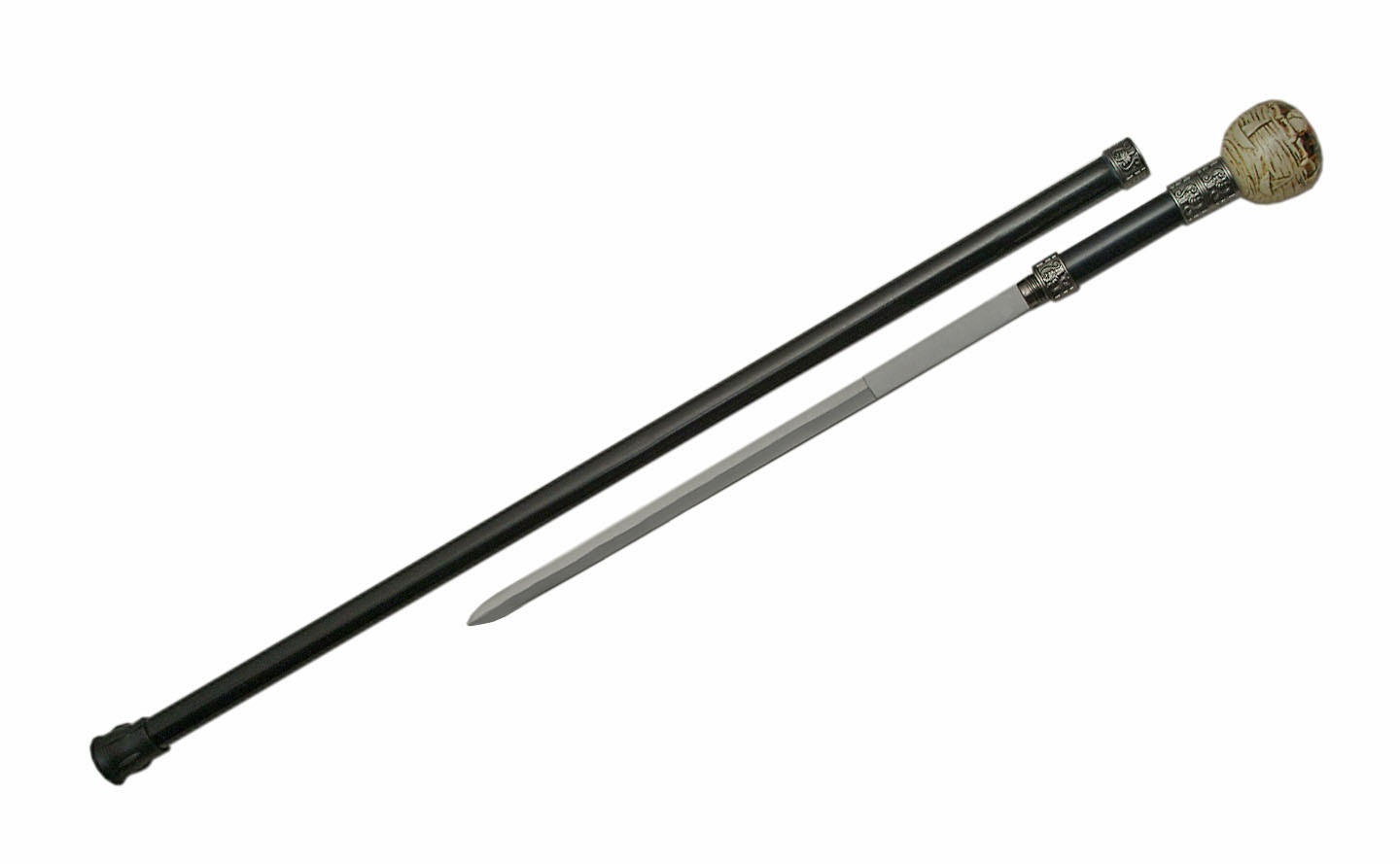 Canne épée 91cm de marche - design Pirate (1)