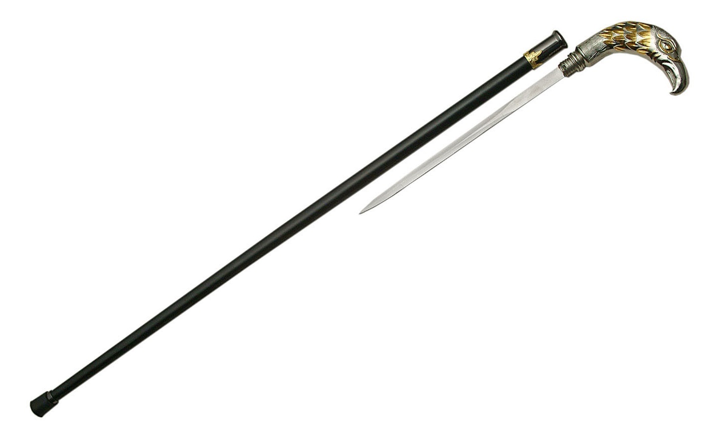 Canne épée 93,5cm baton de marche - Design Aigle.