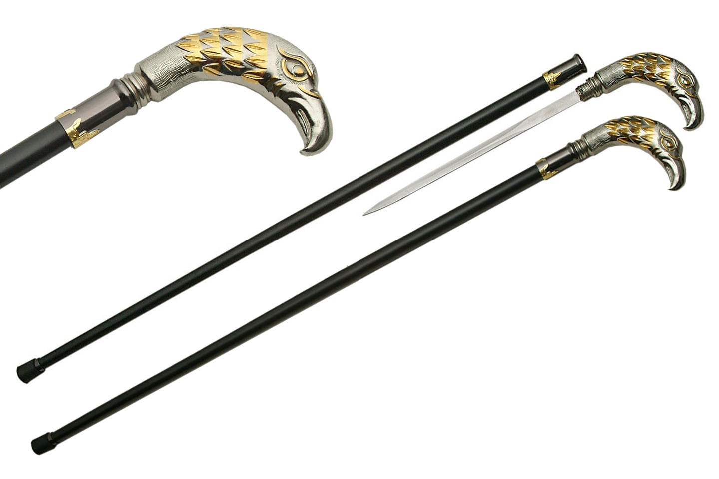 Canne épée 93,5cm baton de marche - Design Aigle