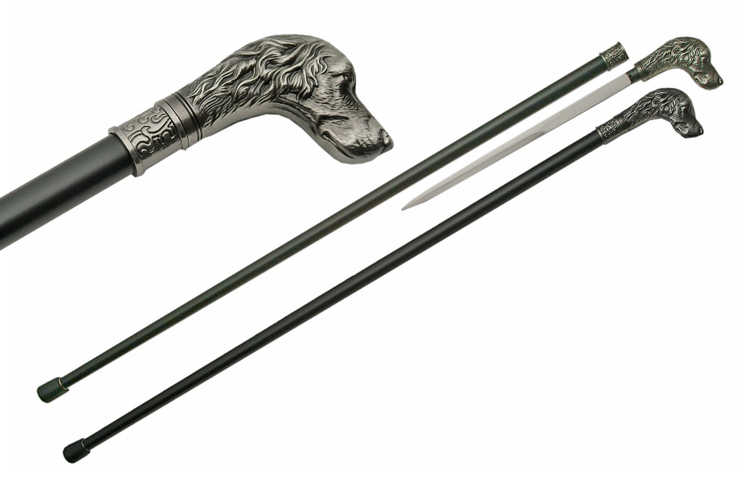 Canne épée 93,5cm baton de marche - Chien Dog