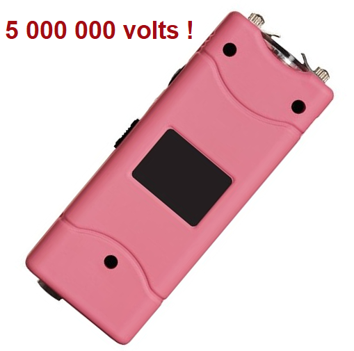 Taser shocker électrique rose + étui - Tazer 5 000 000 volts !