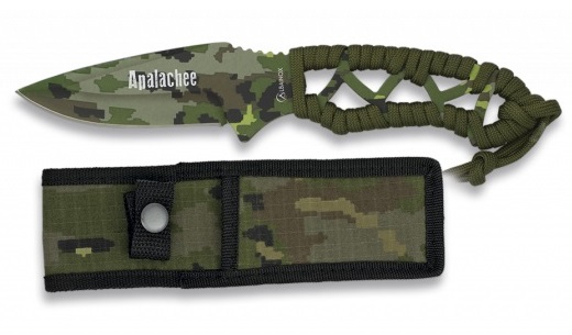 Couteau 20cm camouflage militaire - Full tang tout acier.