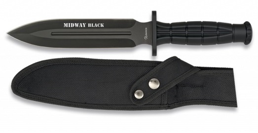 Poignard dague 30cm tactique noir - ALBAINOX.