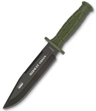 Poignard dague 30cm tactique vert - ALBAINOX..