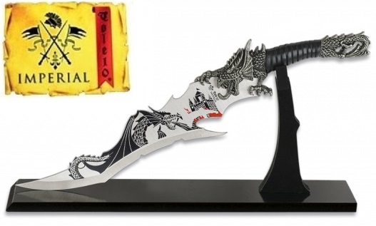 Dague collection poignard 31,8cm Dragon Impérial Couteau