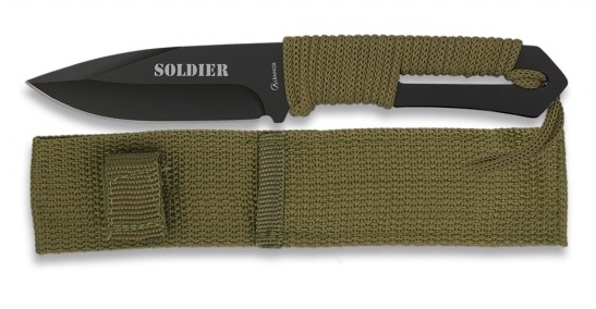 Couteau soldat militaire 21,5cm - Full tang tout acier2.