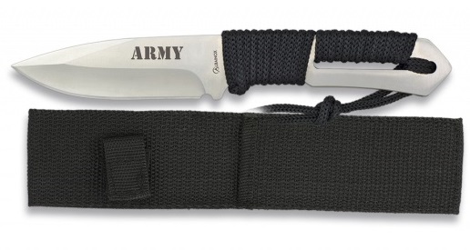 Couteau armée militaire 21,5cm - Full tang tout acier.