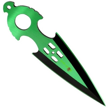 Couteau Zombie dague de lancer 16,4cm - Tout acier inox - Copie
