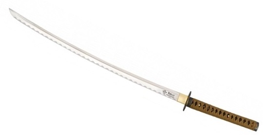 Coffret katana tranchant 105cm avec lame carbone - accessoires.