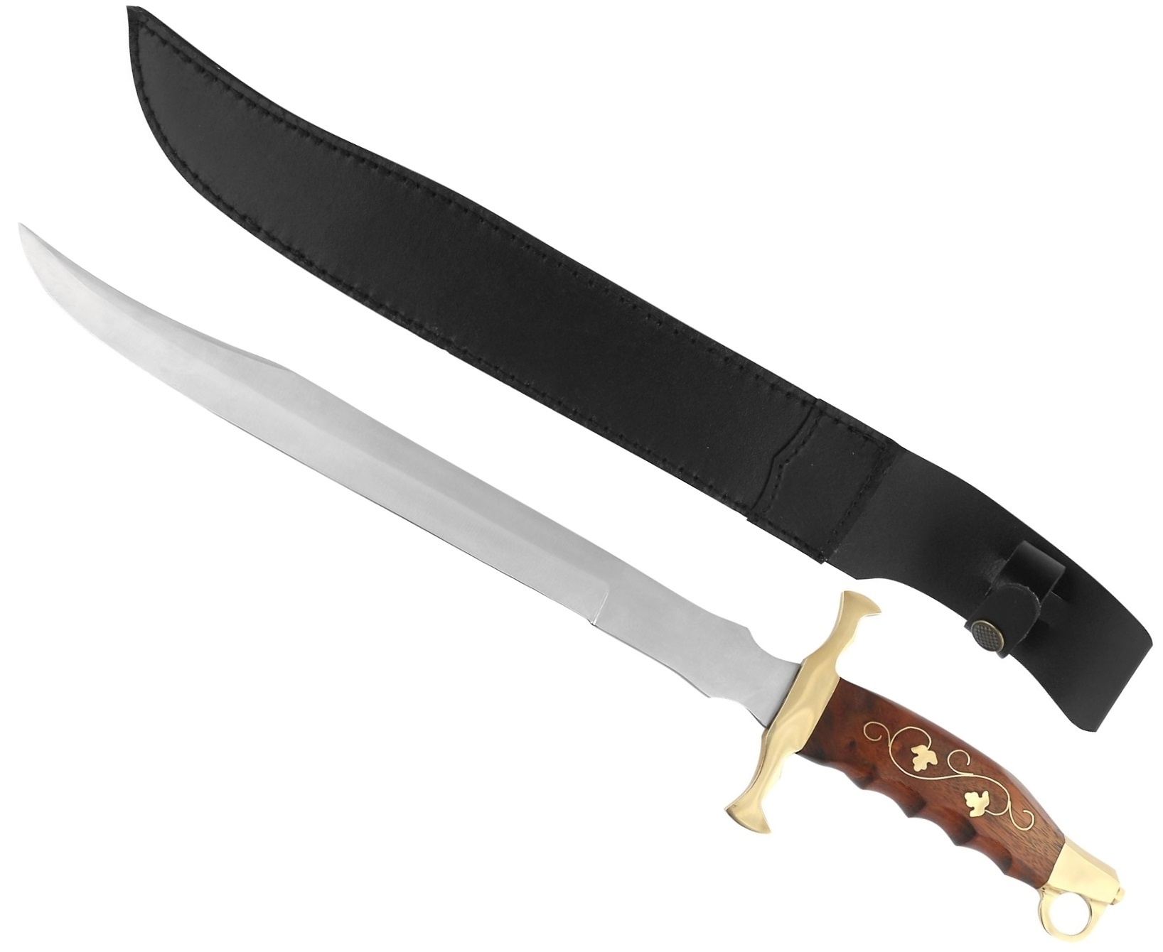 Poignard épée 49cm Ringwali - Bois et laiton.