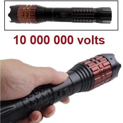 Taser shocker 10 000 000 volts ! POLICE LED + Tazer puissant