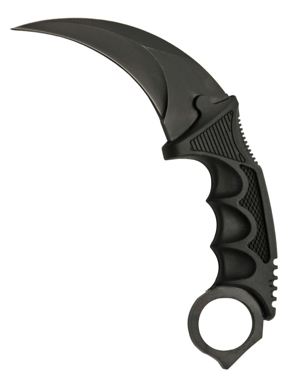 Couteau Karambit 18cm noir - Poignard.
